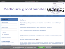 Tablet Screenshot of mijnpedicuregroothandel.nl